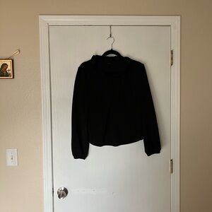 SHEIN Elegant Black Blouse